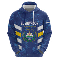 Custom El Salvador Football Zip Hoodie La Selecta Go Champions