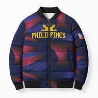 Custom Philippines 2026 Football Bomber Puffer Jacket Laban Pilipinas