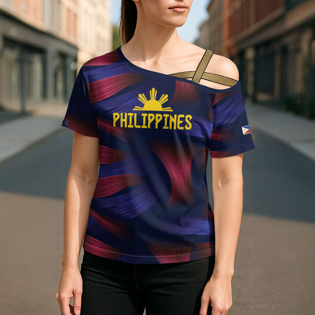 Custom Philippines 2026 Football Cross Shoulder Shirt Laban Pilipinas
