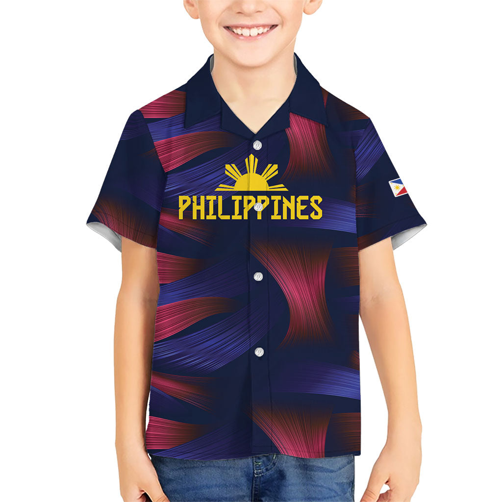Custom Philippines 2026 Football Kid Hawaiian Shirt Laban Pilipinas