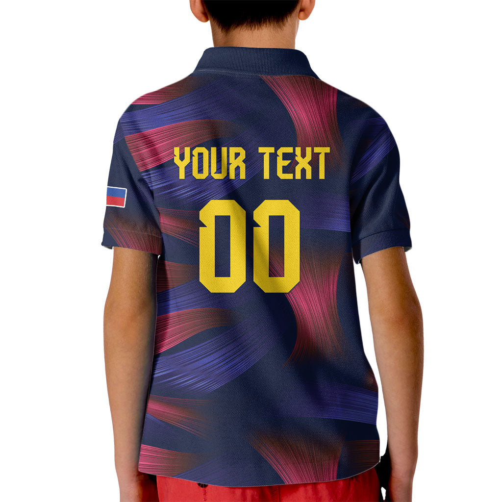 Custom Philippines 2026 Football Kid Polo Shirt Laban Pilipinas
