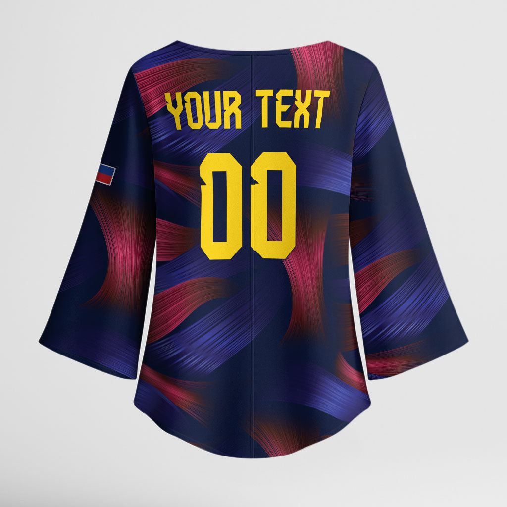 Custom Philippines 2026 Football Kimono Sleeve Blouse Laban Pilipinas