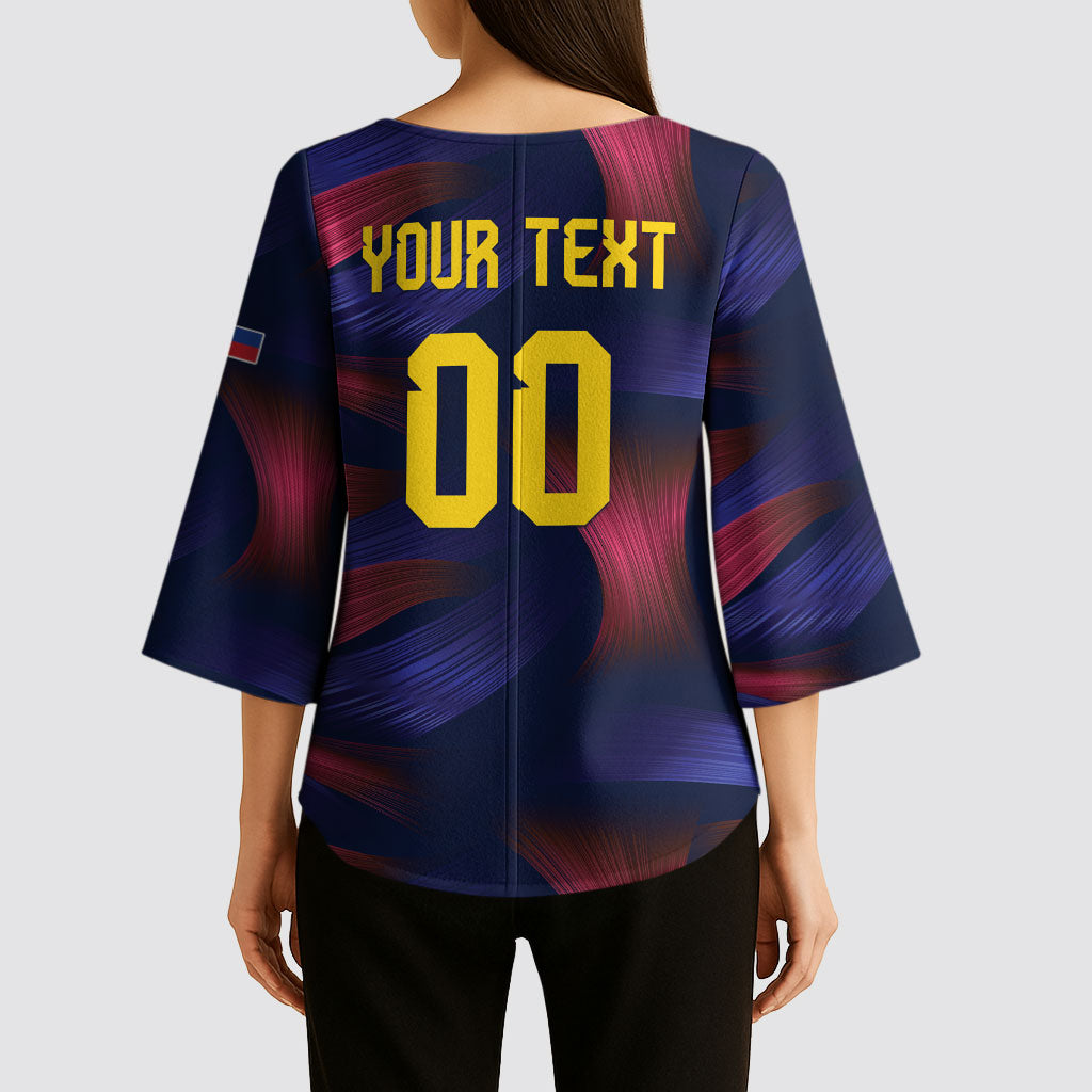 Custom Philippines 2026 Football Kimono Sleeve Blouse Laban Pilipinas