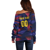 Custom Philippines 2026 Football Off Shoulder Sweater Laban Pilipinas