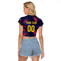 Custom Philippines 2026 Football Raglan Cropped T Shirt Laban Pilipinas