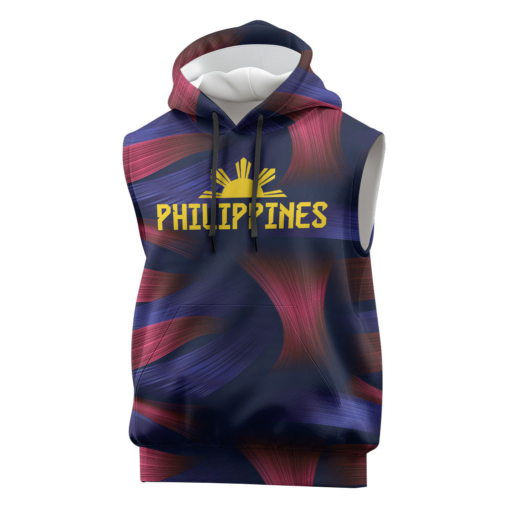 Custom Philippines 2026 Football Sleeveless Hoodie Laban Pilipinas