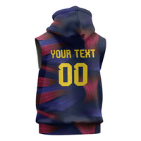 Custom Philippines 2026 Football Sleeveless Hoodie Laban Pilipinas