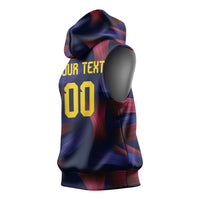 Custom Philippines 2026 Football Sleeveless Hoodie Laban Pilipinas