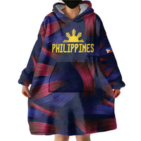 Custom Philippines 2026 Football Wearable Blanket Hoodie Laban Pilipinas