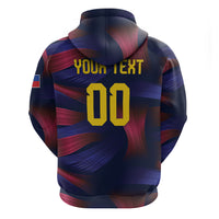 Custom Philippines 2026 Football Zip Hoodie Laban Pilipinas
