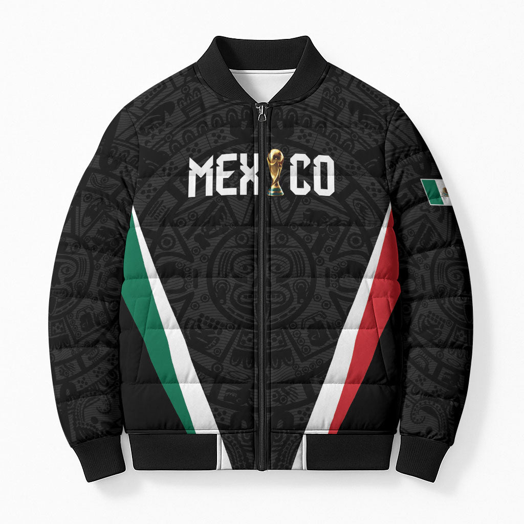Custom Mexico 2026 World Football Bomber Puffer Jacket Somos Mexico Champions