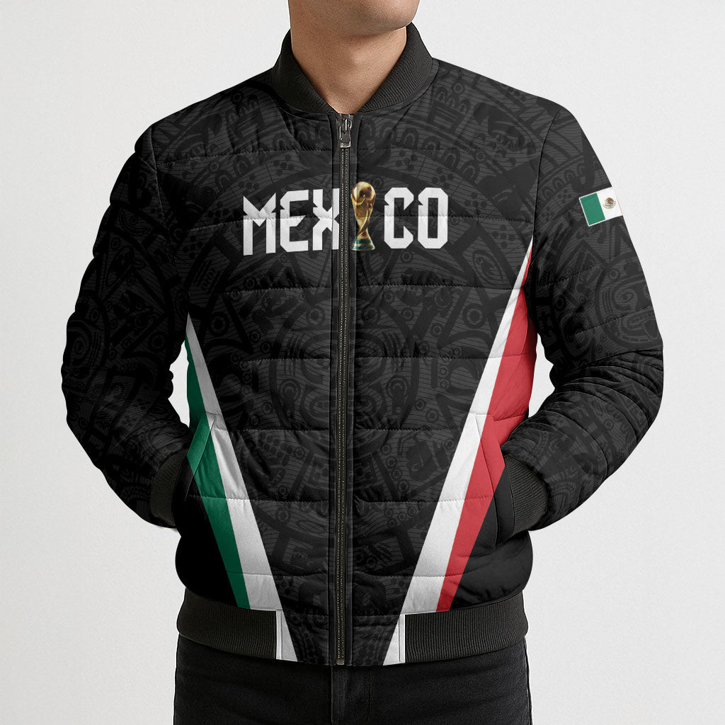 Custom Mexico 2026 World Football Bomber Puffer Jacket Somos Mexico Champions