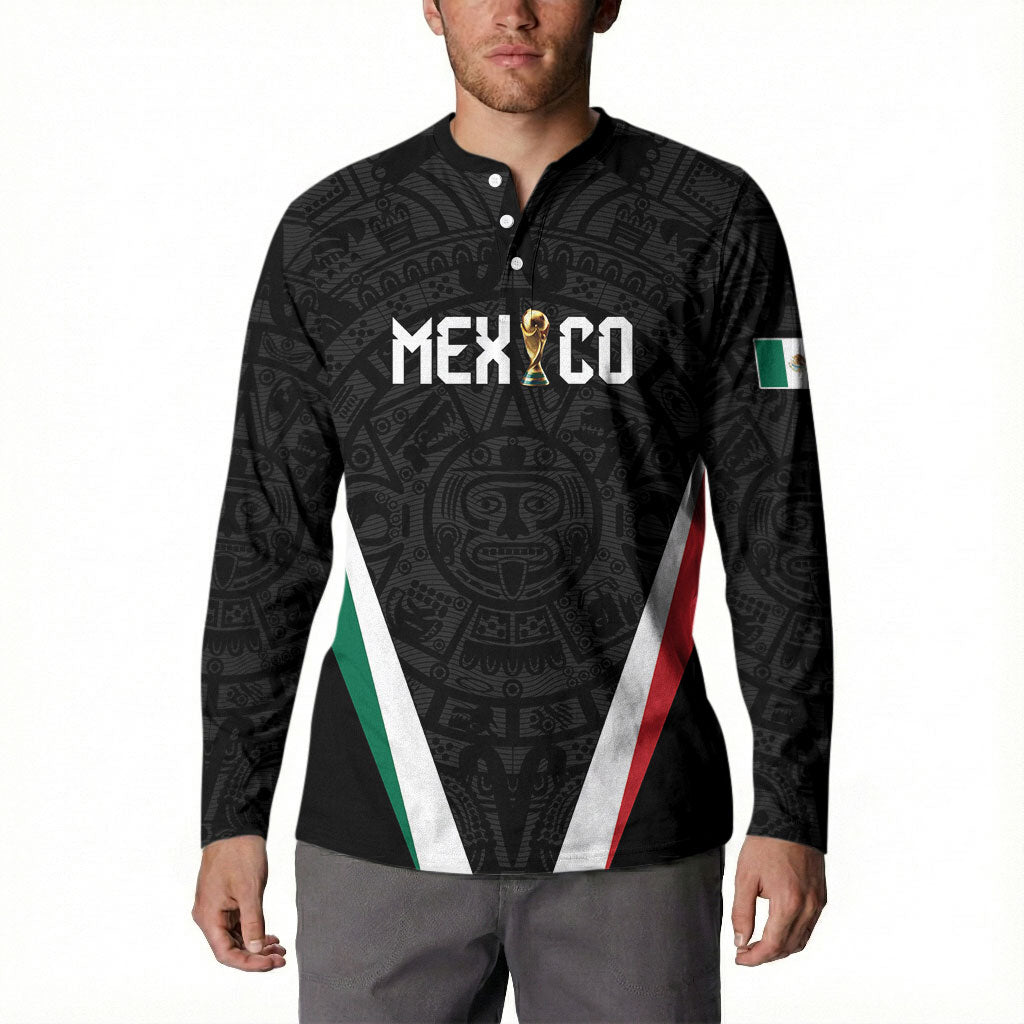 Custom Mexico 2026 World Football Button Sweatshirt Somos Mexico Champions