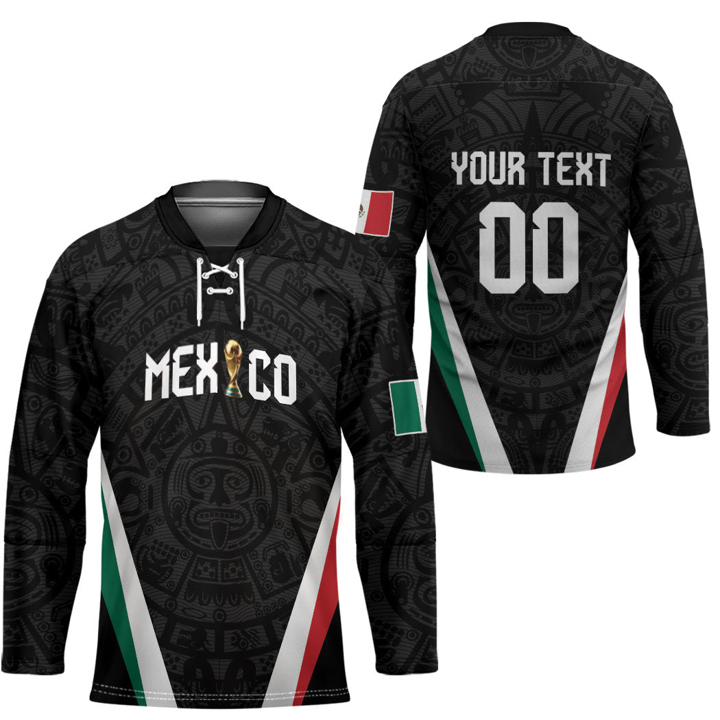 Custom Mexico 2026 World Football Hockey Jersey Somos Mexico Champions