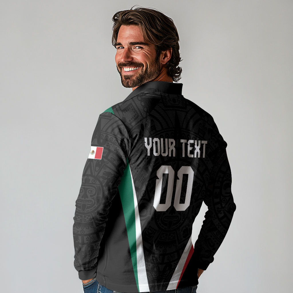 Custom Mexico 2026 World Football Long Sleeve Polo Shirt Somos Mexico Champions