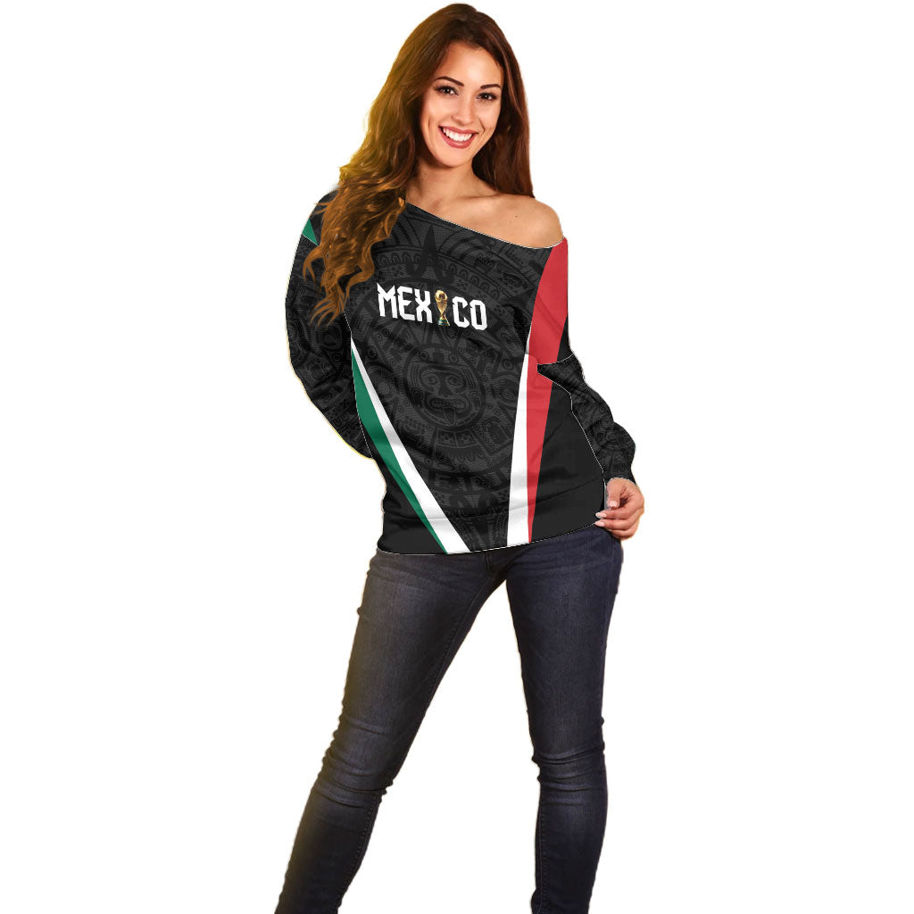Custom Mexico 2026 World Football Off Shoulder Sweater Somos Mexico Champions