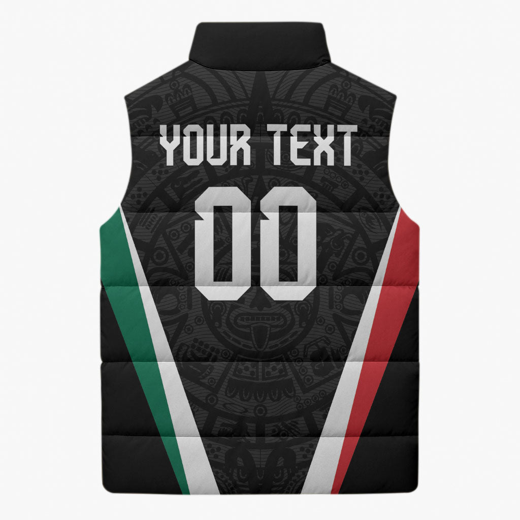 Custom Mexico 2026 World Football Sleeveless Puffer Jacket Somos Mexico Champions