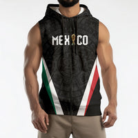 Custom Mexico 2026 World Football Sleeveless Zip Hoodie Somos Mexico Champions