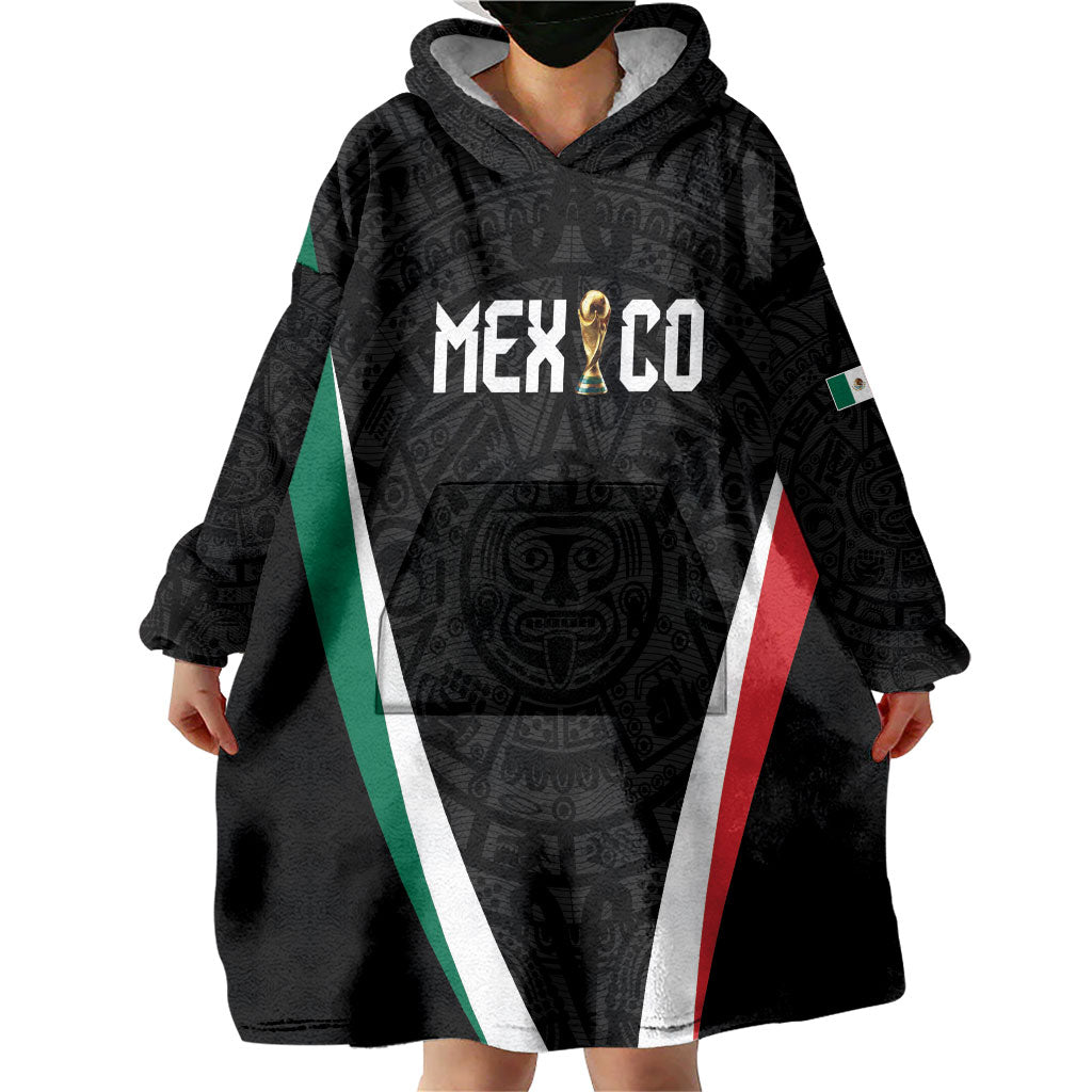 Custom Mexico 2026 World Football Wearable Blanket Hoodie Somos Mexico Champions