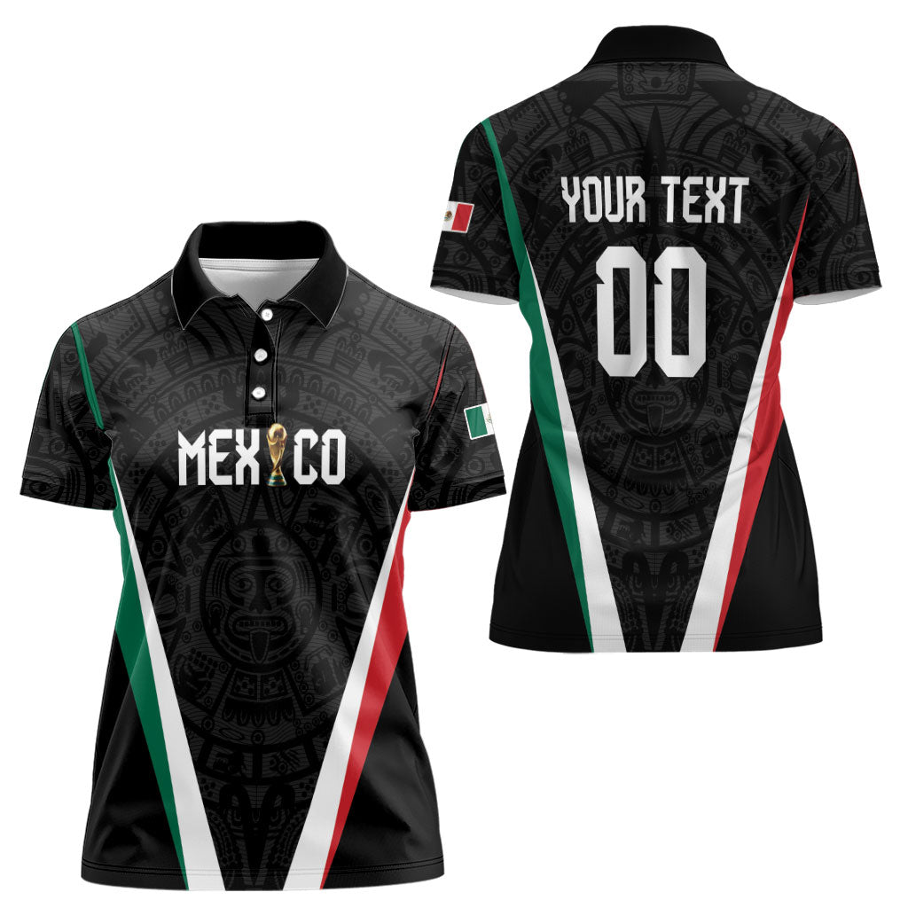 Custom Mexico 2026 World Football Women Polo Shirt Somos Mexico Champions