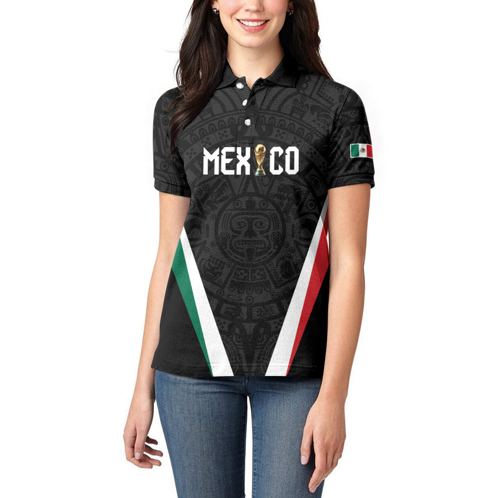 Custom Mexico 2026 World Football Women Polo Shirt Somos Mexico Champions