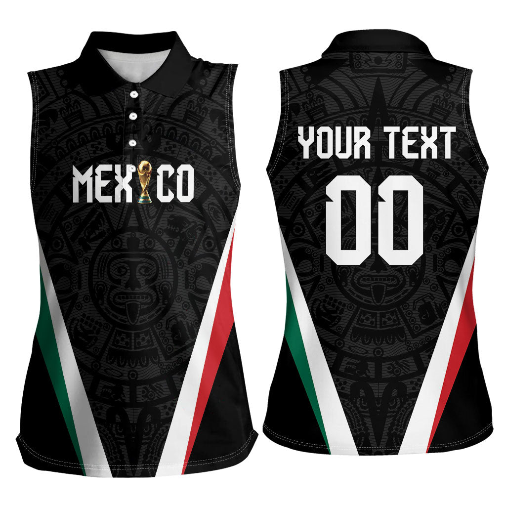 Custom Mexico 2026 World Football Women Sleeveless Polo Shirt Somos Mexico Champions