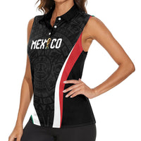 Custom Mexico 2026 World Football Women Sleeveless Polo Shirt Somos Mexico Champions