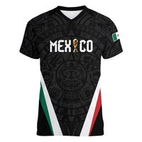 Custom Mexico 2026 World Football Women V-Neck T-Shirt Somos Mexico Champions