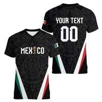 Custom Mexico 2026 World Football Women V-Neck T-Shirt Somos Mexico Champions