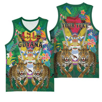 Personalized Guyana 60th Independence Day Basketball Jersey Diamond Jubilee