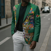 Personalized Guyana 60th Independence Day Blazer Diamond Jubilee