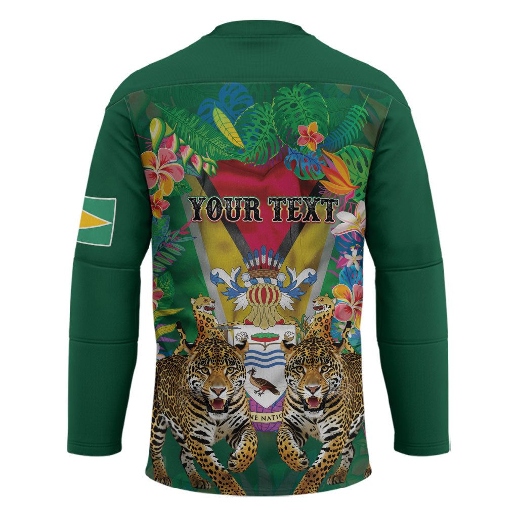 Personalized Guyana 60th Independence Day Hockey Jersey Diamond Jubilee