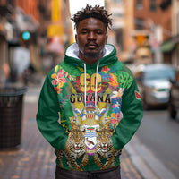 Personalized Guyana 60th Independence Day Hoodie Diamond Jubilee
