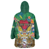 Personalized Guyana 60th Independence Day Kid Wearable Blanket Hoodie Diamond Jubilee