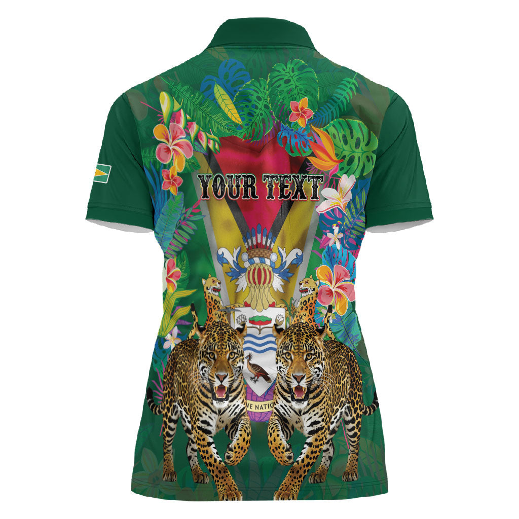 Personalized Guyana 60th Independence Day Women Polo Shirt Diamond Jubilee