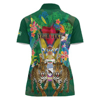 Personalized Guyana 60th Independence Day Women Polo Shirt Diamond Jubilee