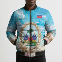 Personalized Haiti The Pearl Of Antilles Bomber Puffer Jacket Summer Aesthetic Vibe