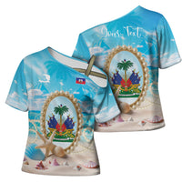 Personalized Haiti The Pearl Of Antilles Cross Shoulder Shirt Summer Aesthetic Vibe