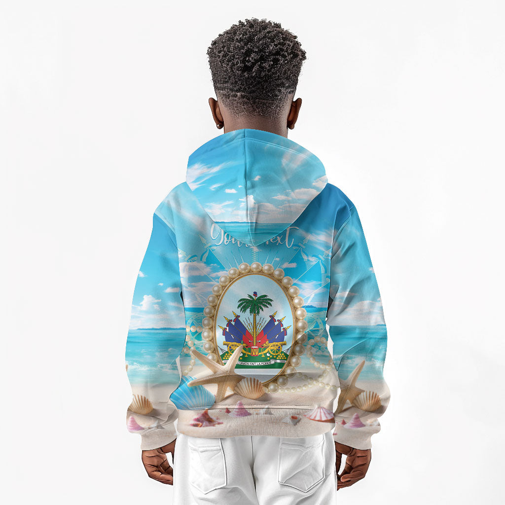 Personalized Haiti The Pearl Of Antilles Kid Hoodie Summer Aesthetic Vibe