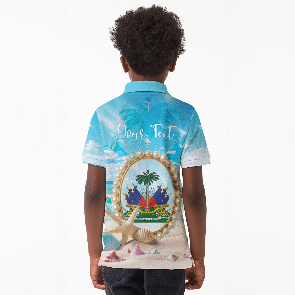 Personalized Haiti The Pearl Of Antilles Kid Polo Shirt Summer Aesthetic Vibe