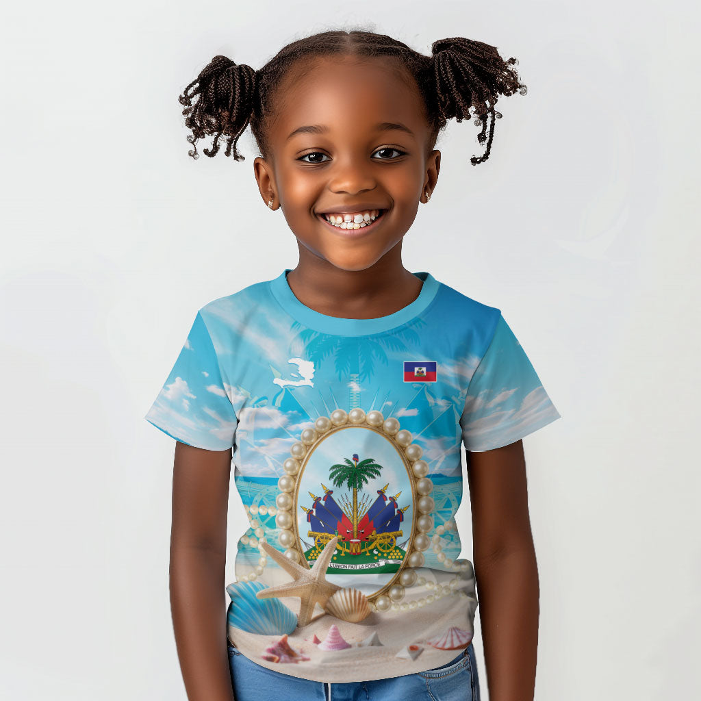 Personalized Haiti The Pearl Of Antilles Kid T shirt Summer Aesthetic Vibe