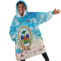Personalized Haiti The Pearl Of Antilles Kid Wearable Blanket Hoodie Summer Aesthetic Vibe