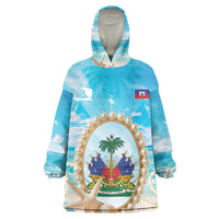 Personalized Haiti The Pearl Of Antilles Kid Wearable Blanket Hoodie Summer Aesthetic Vibe