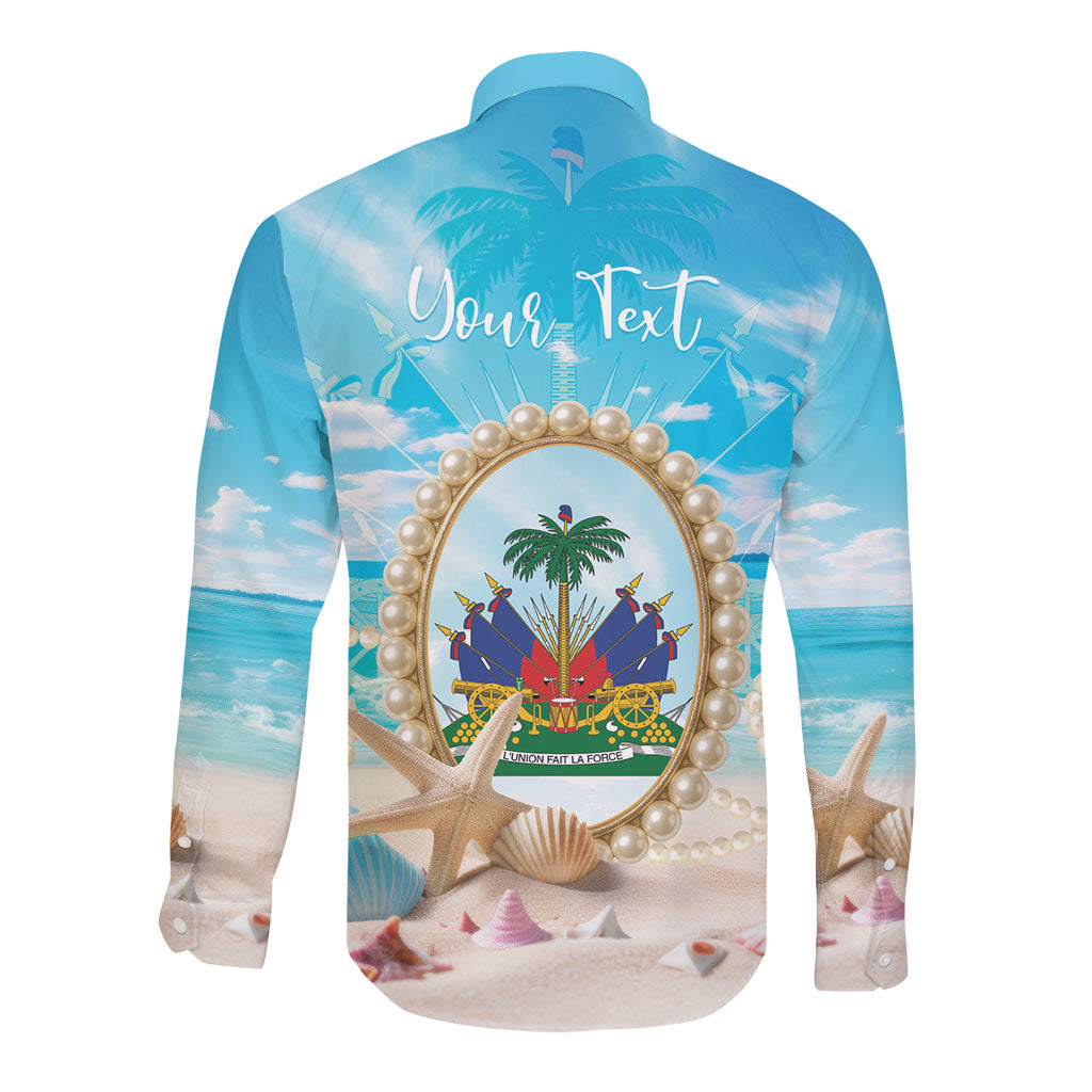 Personalized Haiti The Pearl Of Antilles Long Sleeve Button Shirt Summer Aesthetic Vibe
