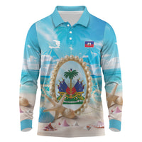 Personalized Haiti The Pearl Of Antilles Long Sleeve Polo Shirt Summer Aesthetic Vibe
