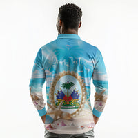 Personalized Haiti The Pearl Of Antilles Long Sleeve Polo Shirt Summer Aesthetic Vibe