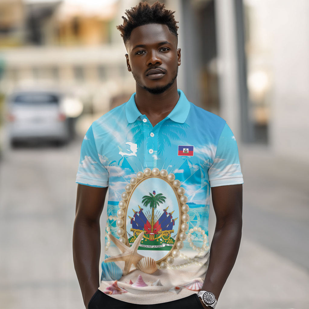 Personalized Haiti The Pearl Of Antilles Polo Shirt Summer Aesthetic Vibe