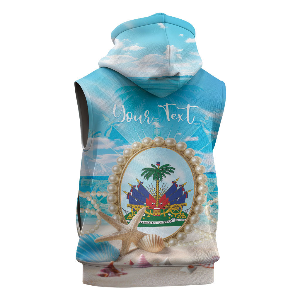 Personalized Haiti The Pearl Of Antilles Sleeveless Zip Hoodie Summer Aesthetic Vibe