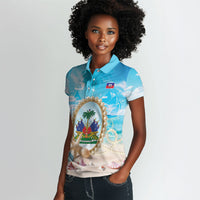 Personalized Haiti The Pearl Of Antilles Women Polo Shirt Summer Aesthetic Vibe