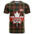 Canada T Shirt Canadian Coat Of Arms Mix Maple Leaf Tartan - Wonder Print Shop
